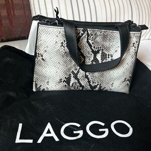 NWT Laggo faux snakeskin purse